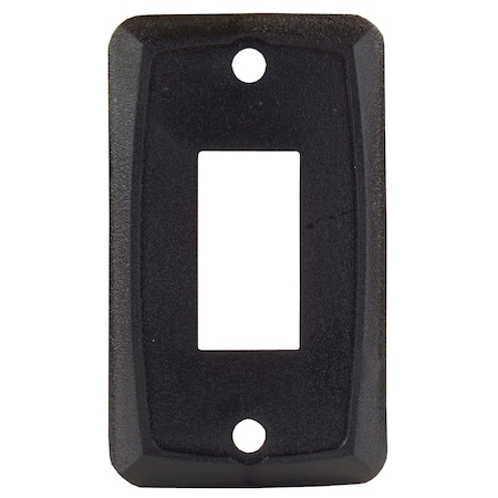 JR Products 12855 Single Switch Face Plate - Black